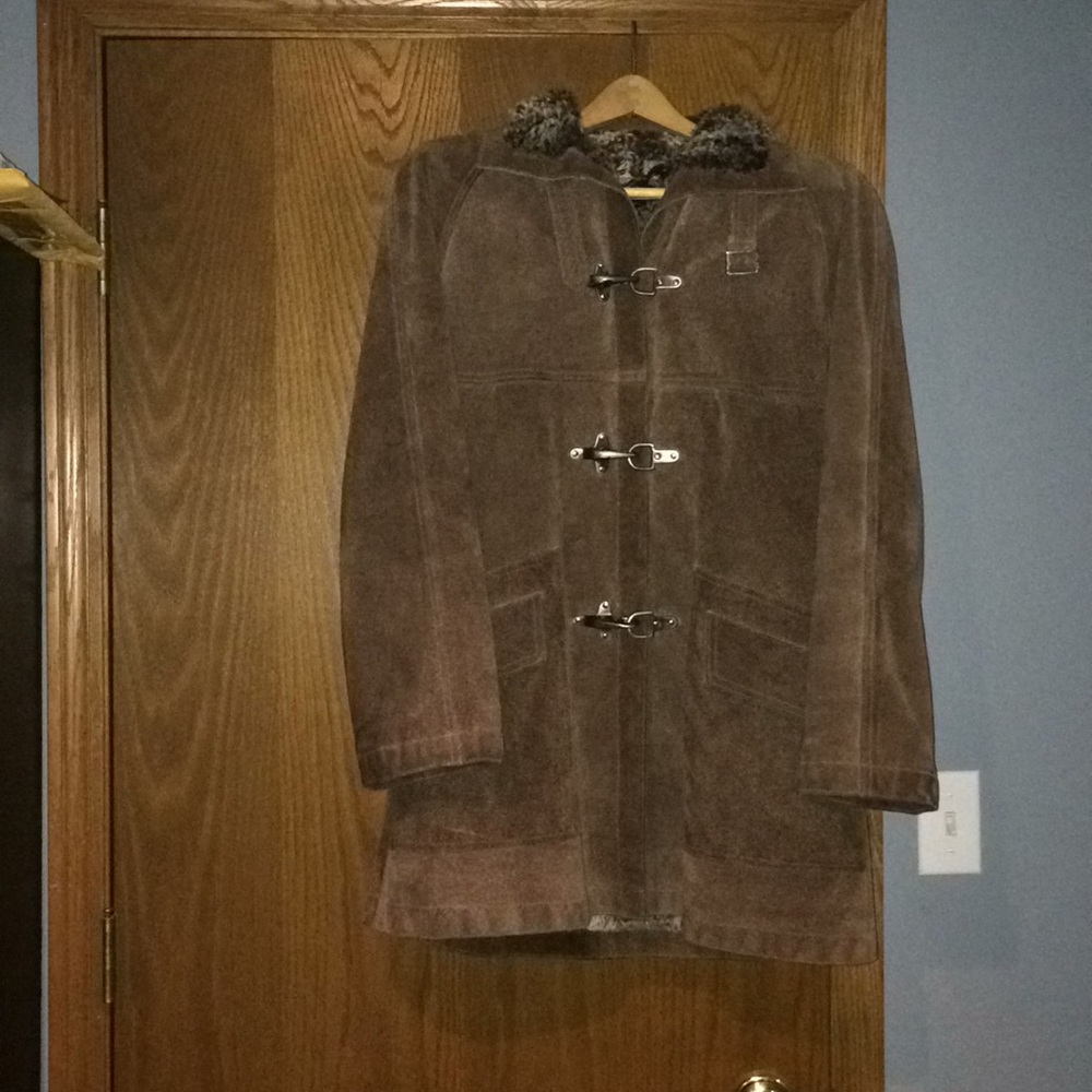 Skin Cheetahs brand suede jacket